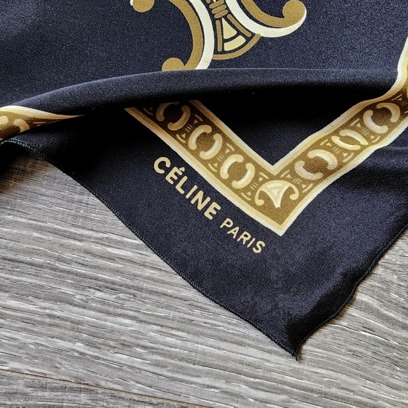 Celine Vintage Silk Bandana - Picture 3 of 15